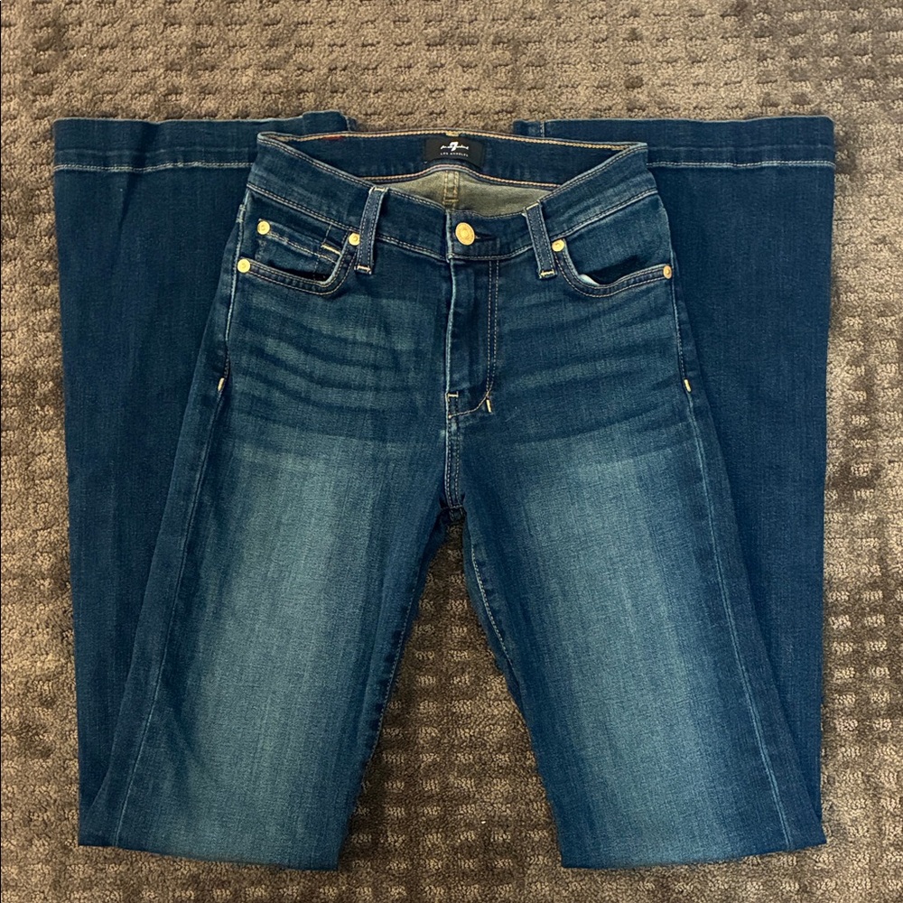 7 For All Mankind Women’s Dojo jean- medium blue wash